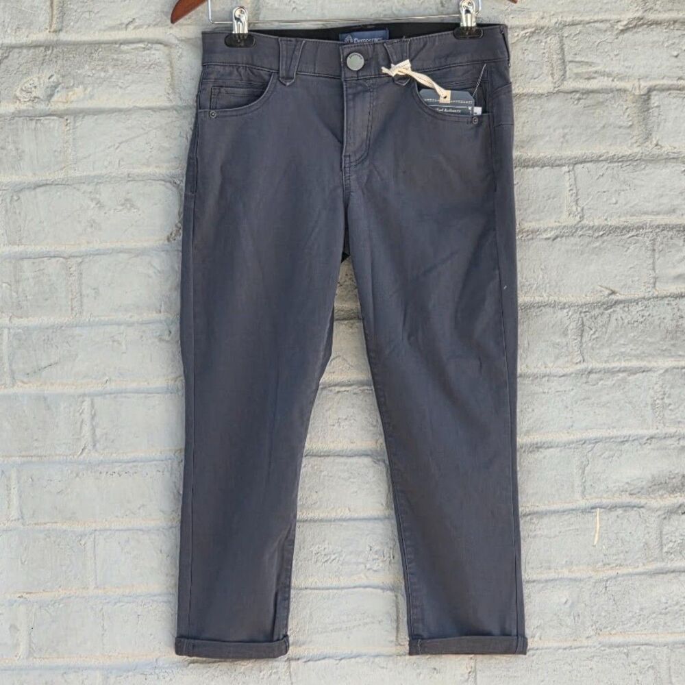 Democracy "Ab"solution 6P Gray Stretch Ankle Utility Cargo Pants Jeans - Picture 2 of 12